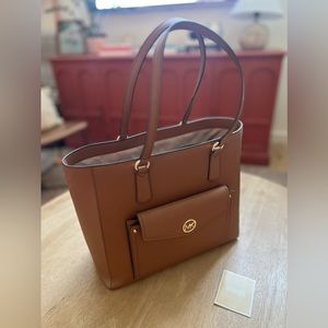 Michael Kors Brown Work/Jet Set Shoulder Tote (Brand New; Never Worn)